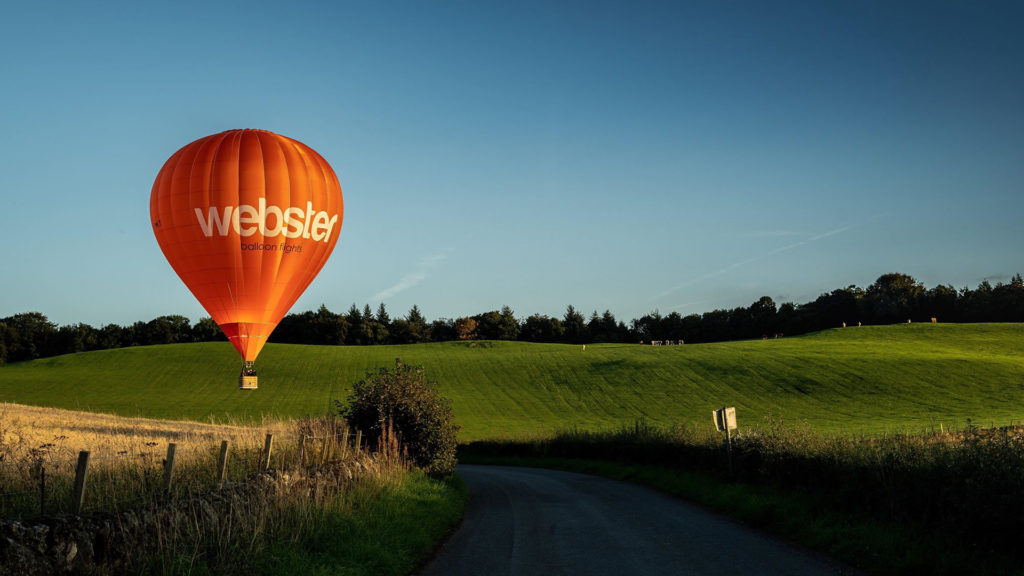 Balloon over field